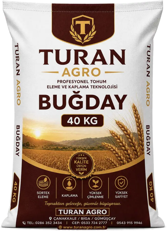 Turan Agro buğday tohumu 40 kg ambalaj